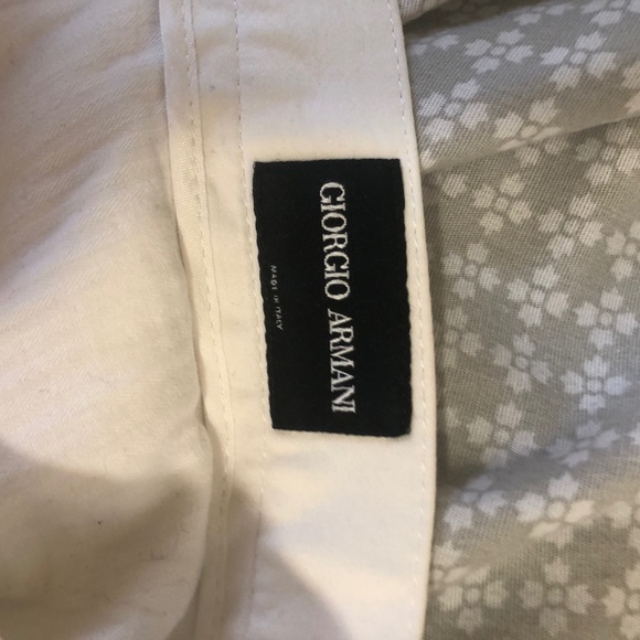 Giorgio Armani white cotton blend pants - Picture 4 of 4